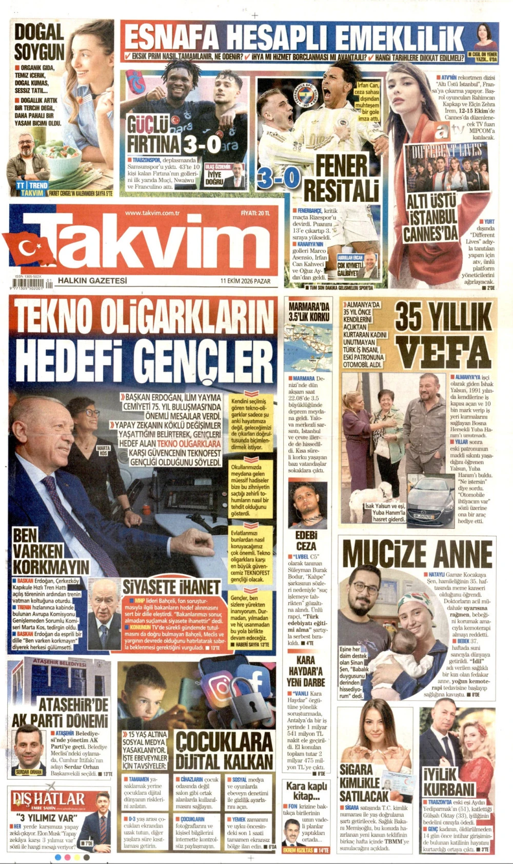 takvim gazetesi