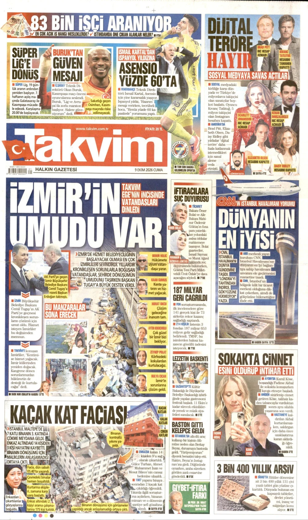 takvim gazetesi