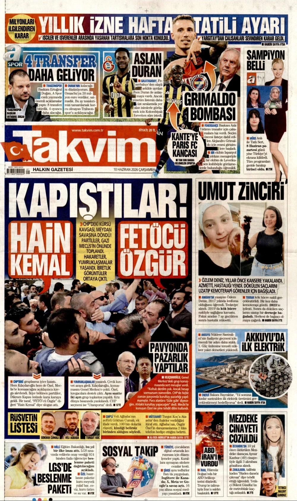 takvim gazetesi