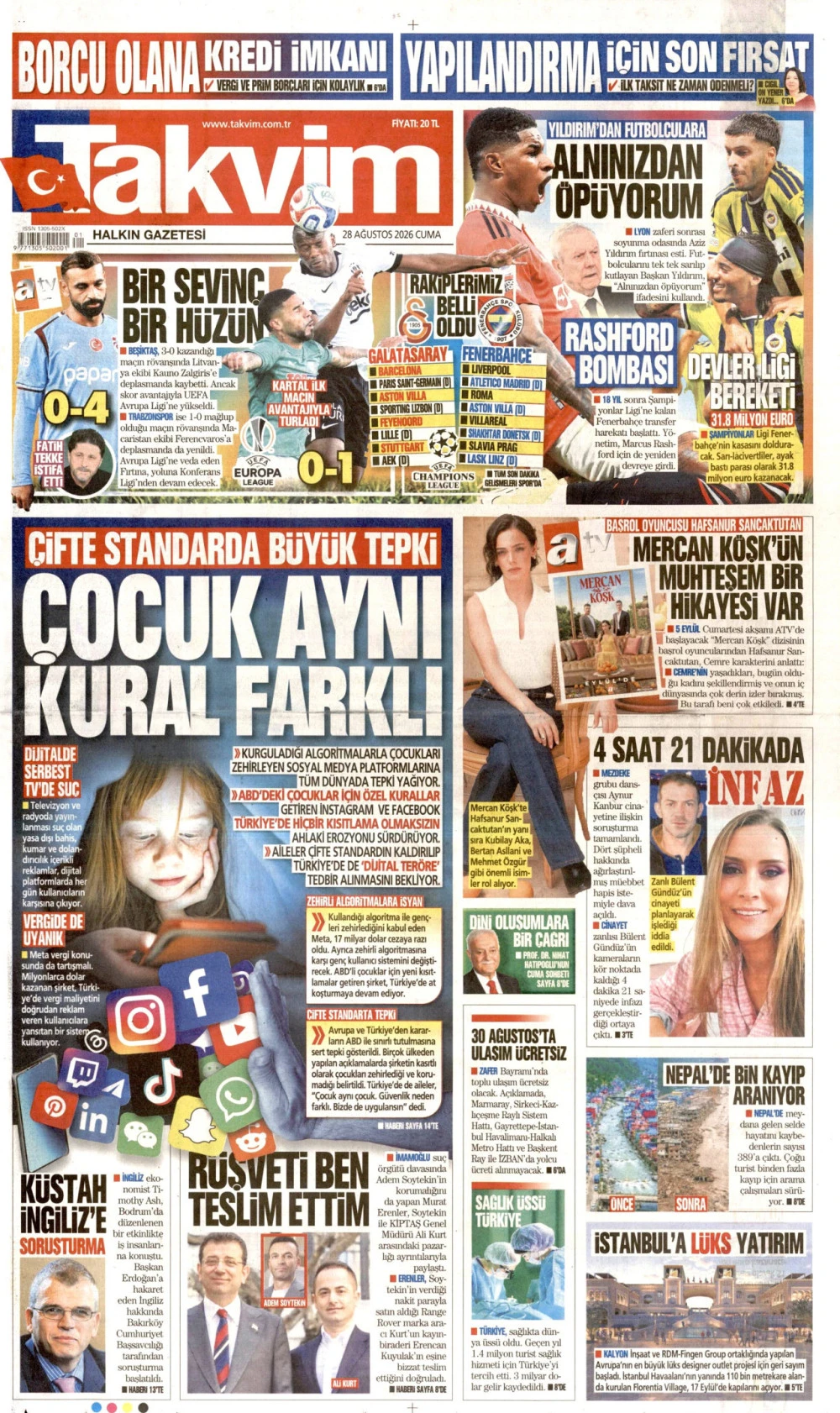 takvim gazetesi