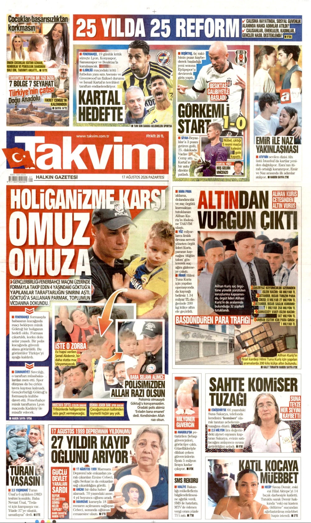 takvim gazetesi