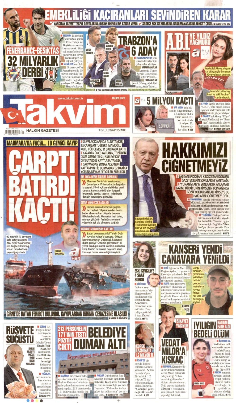 takvim gazetesi