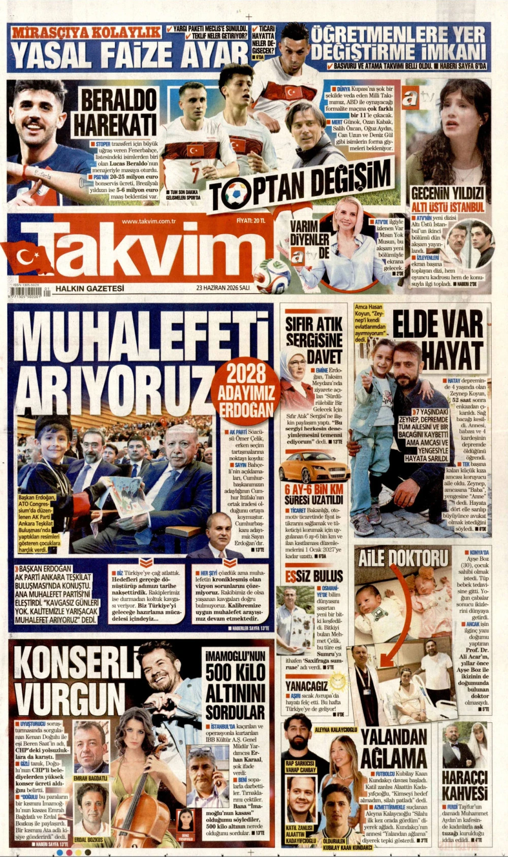 takvim gazetesi