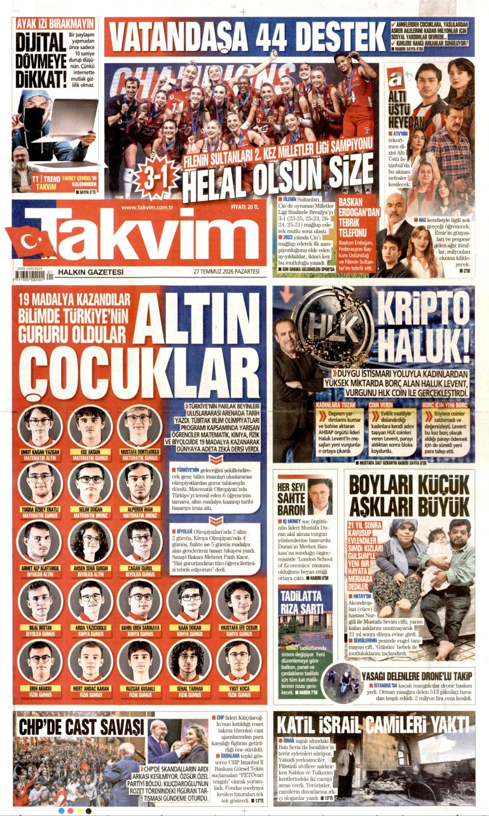 takvim gazetesi