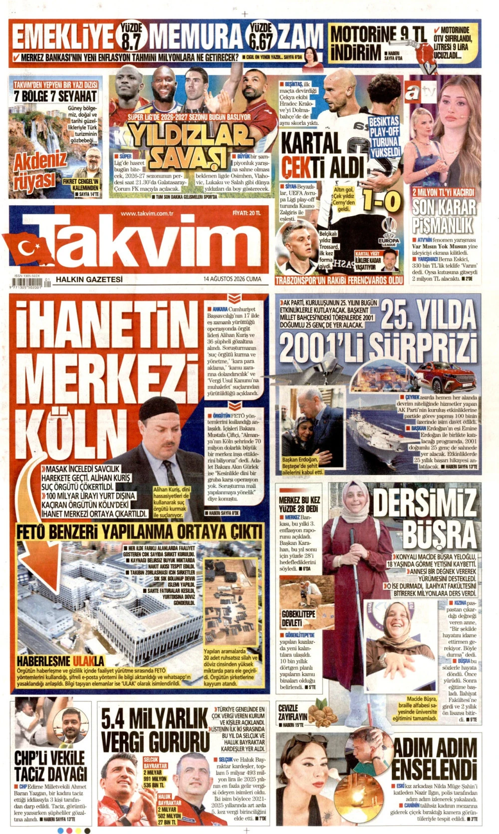 takvim gazetesi