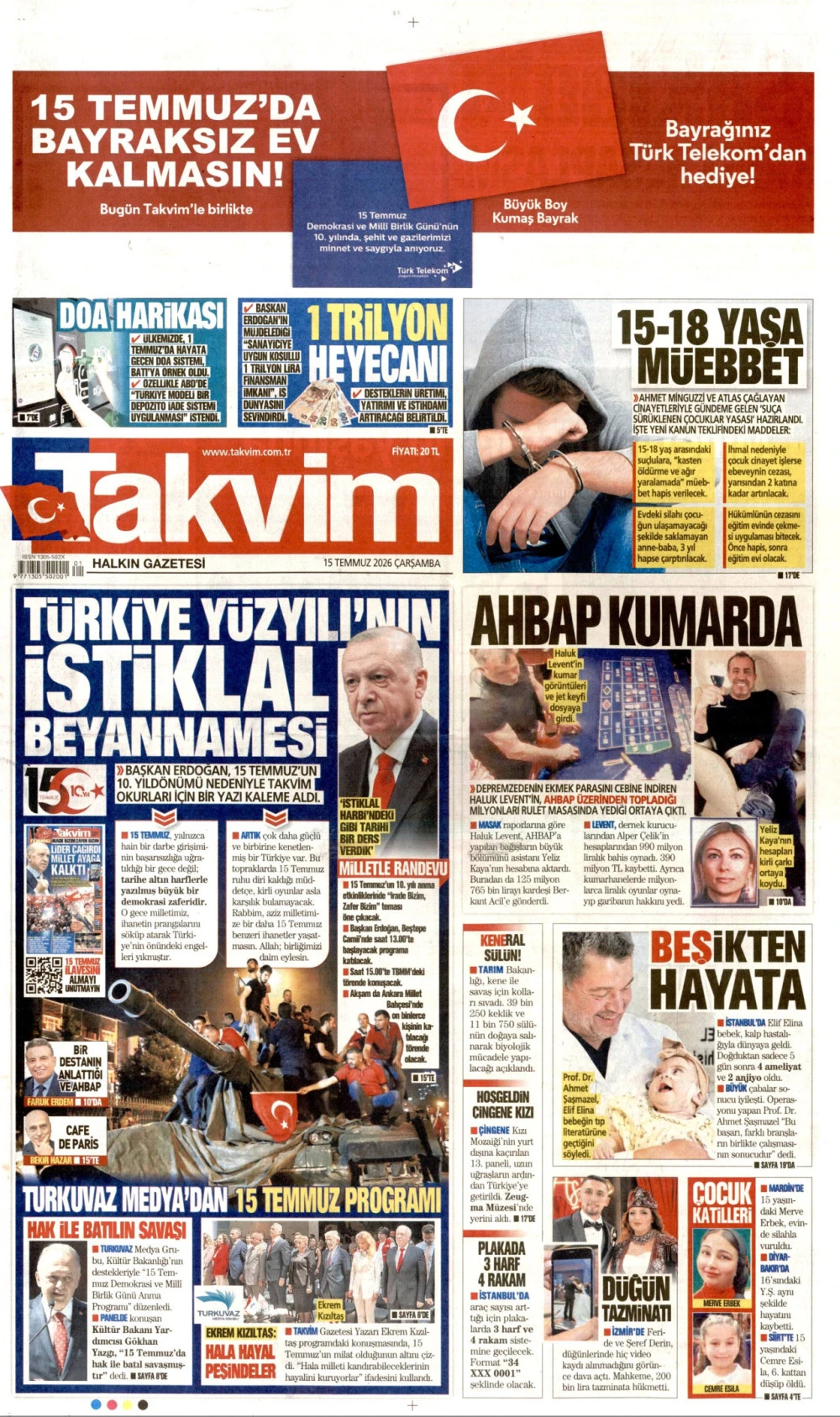 takvim gazetesi