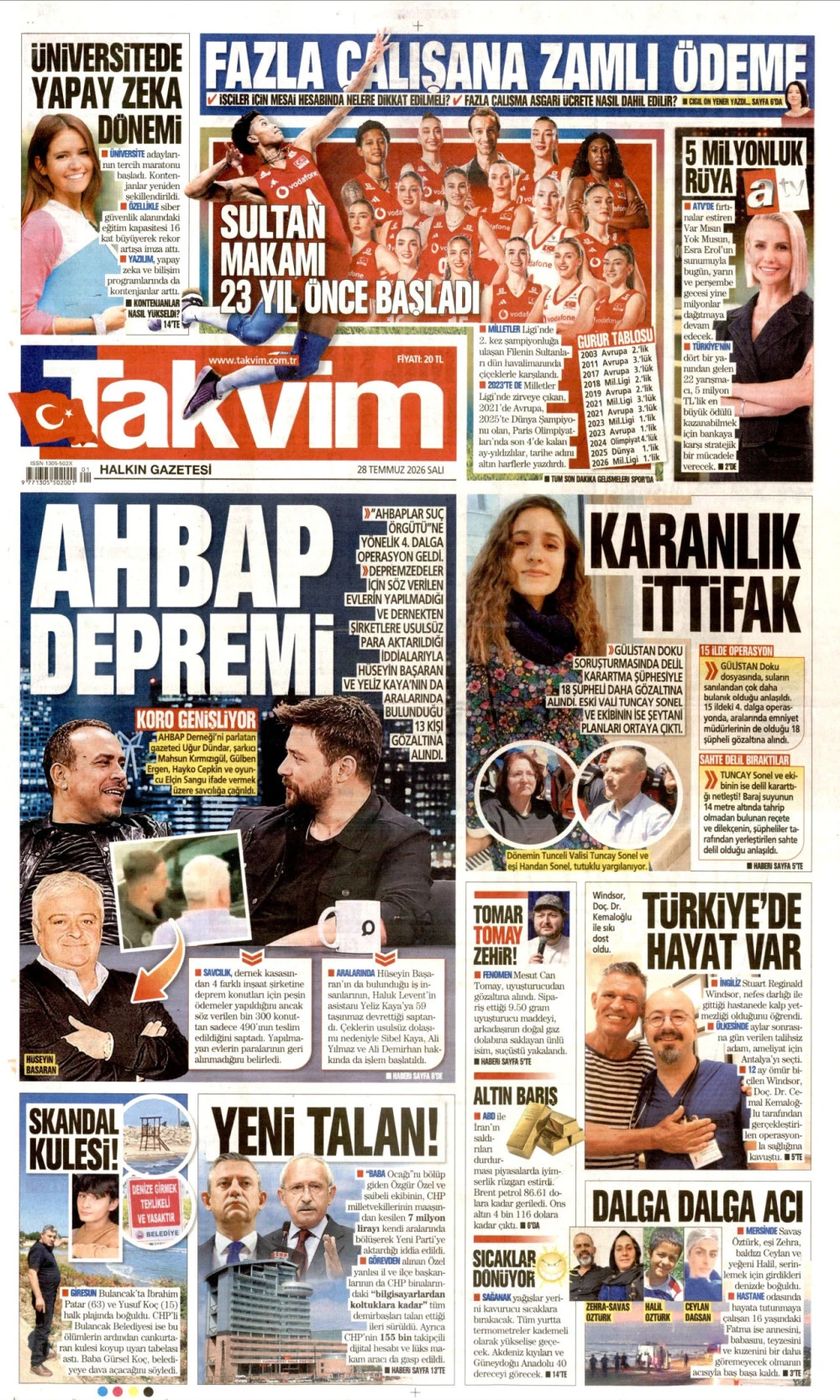 takvim gazetesi
