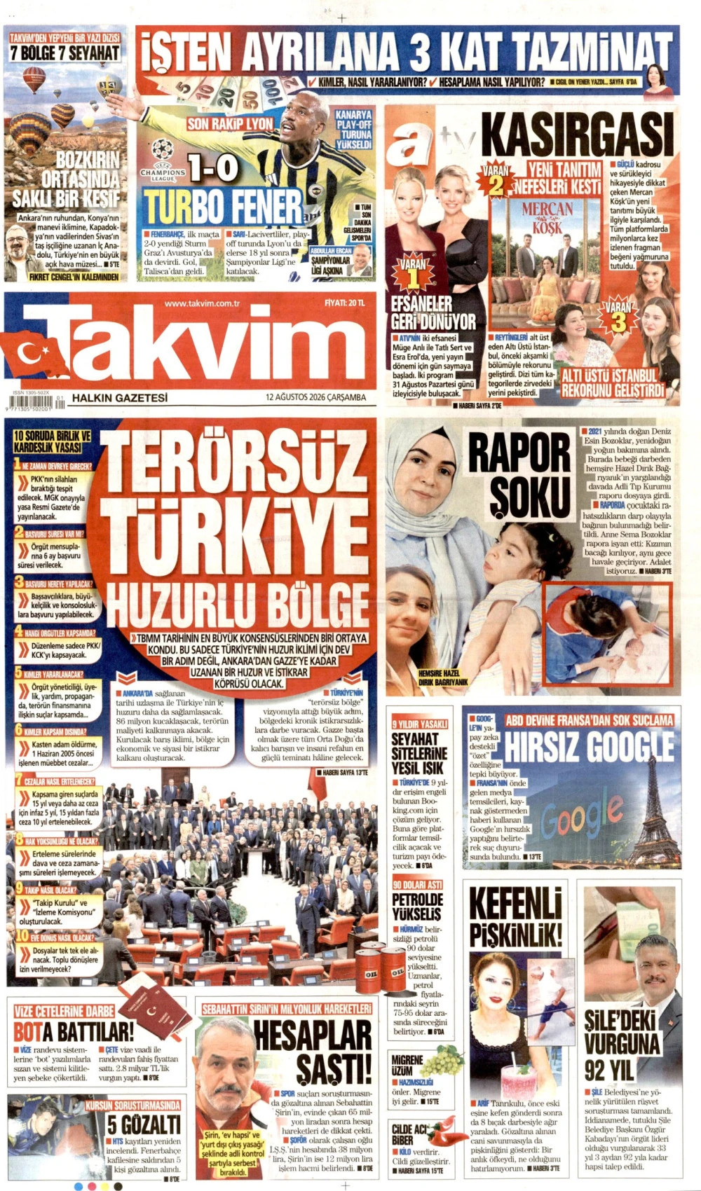takvim gazetesi