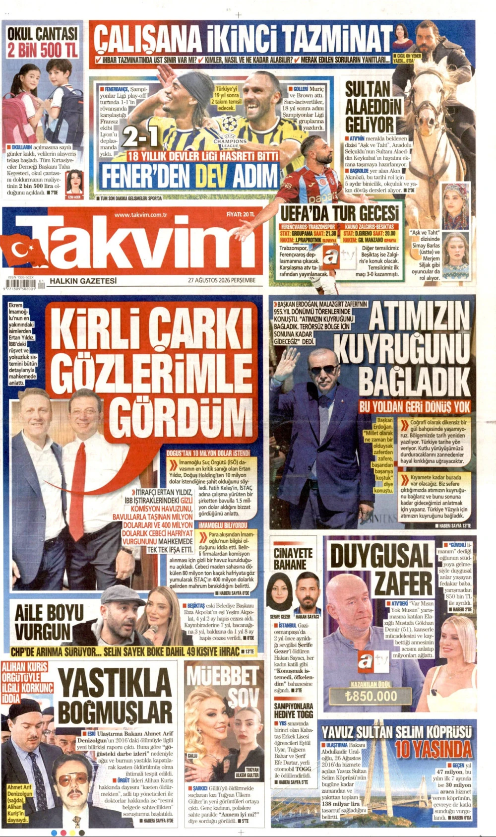 takvim gazetesi