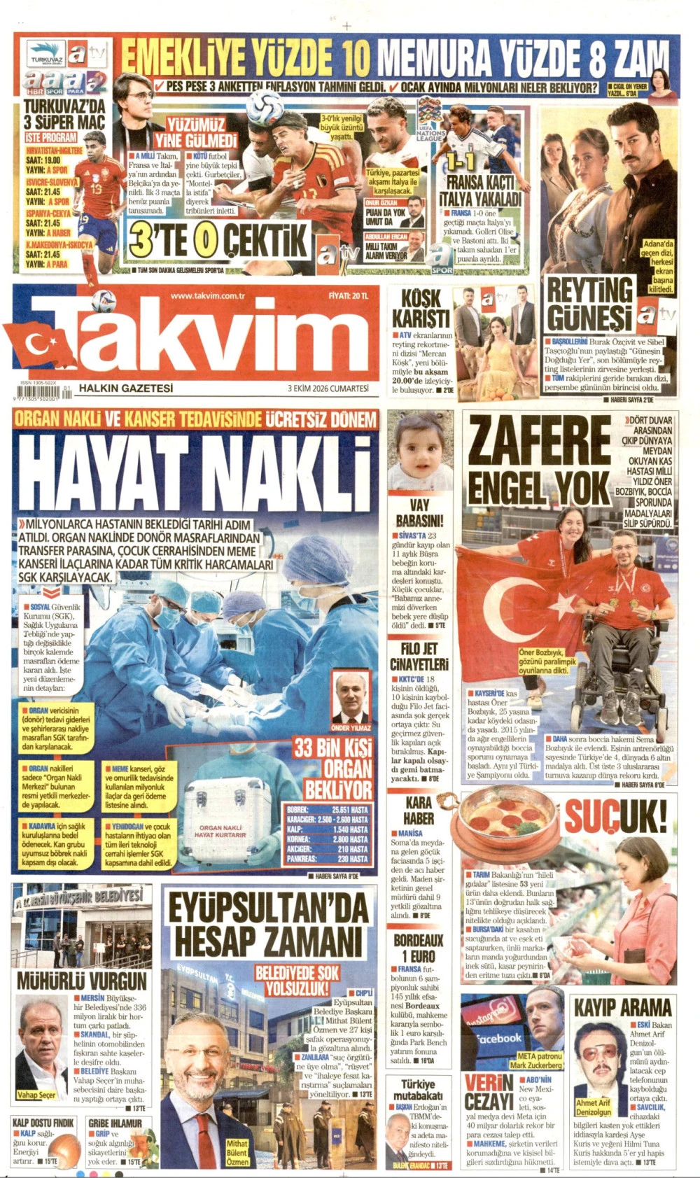 takvim gazetesi