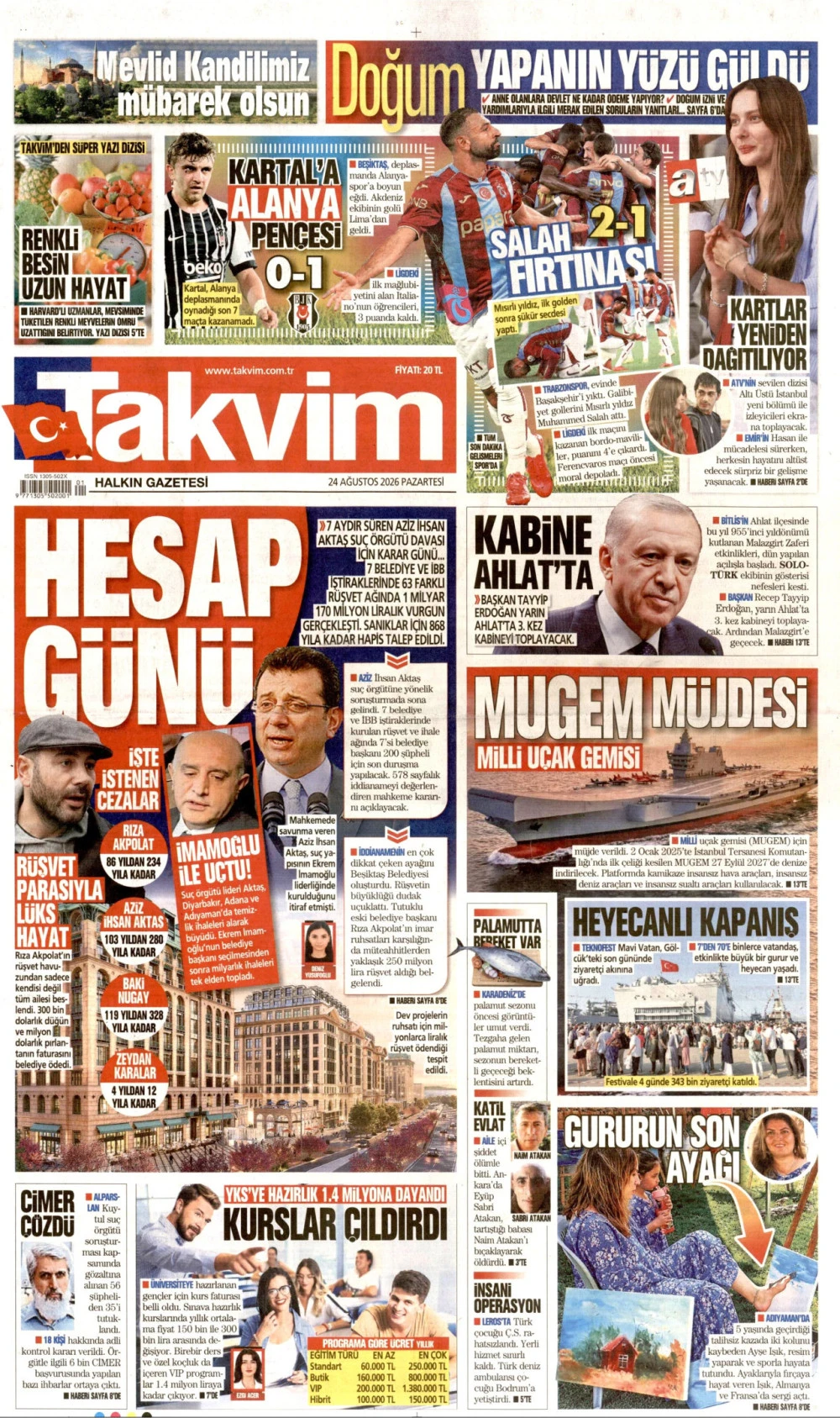 takvim gazetesi