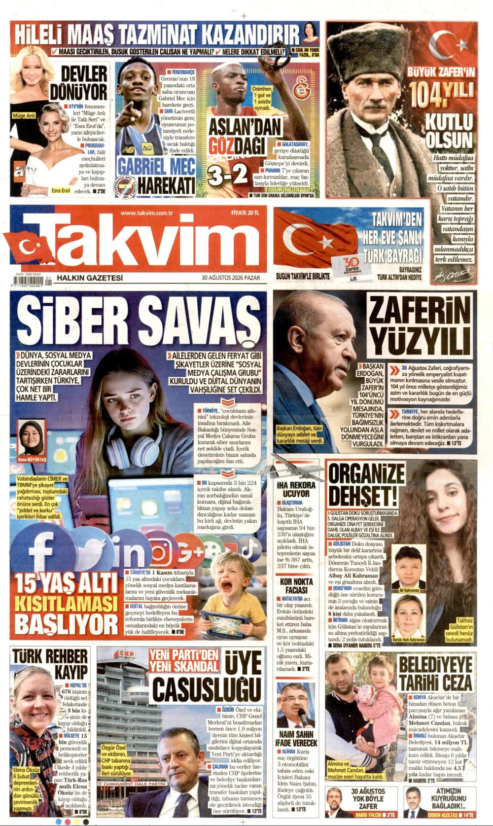takvim gazetesi