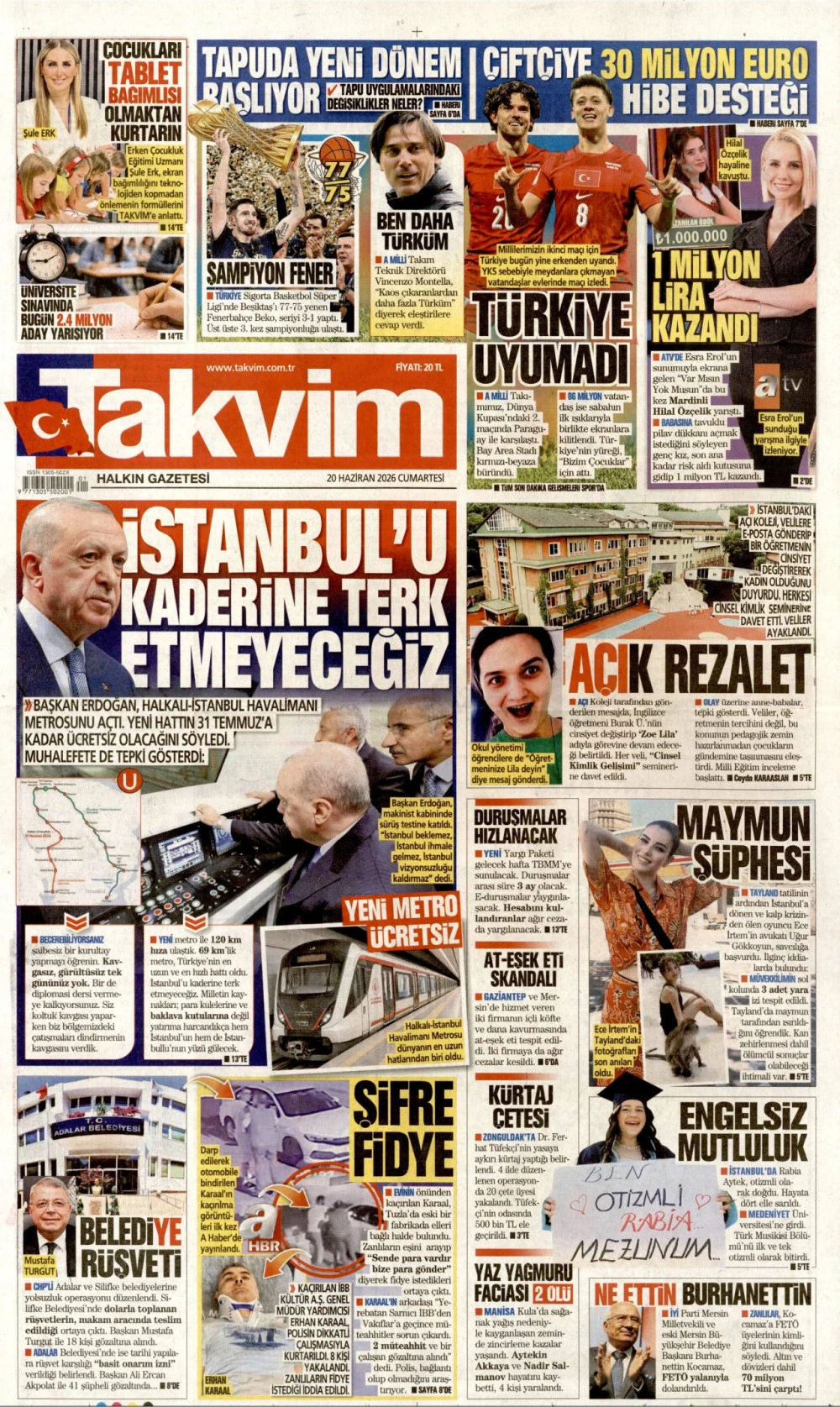 takvim gazetesi