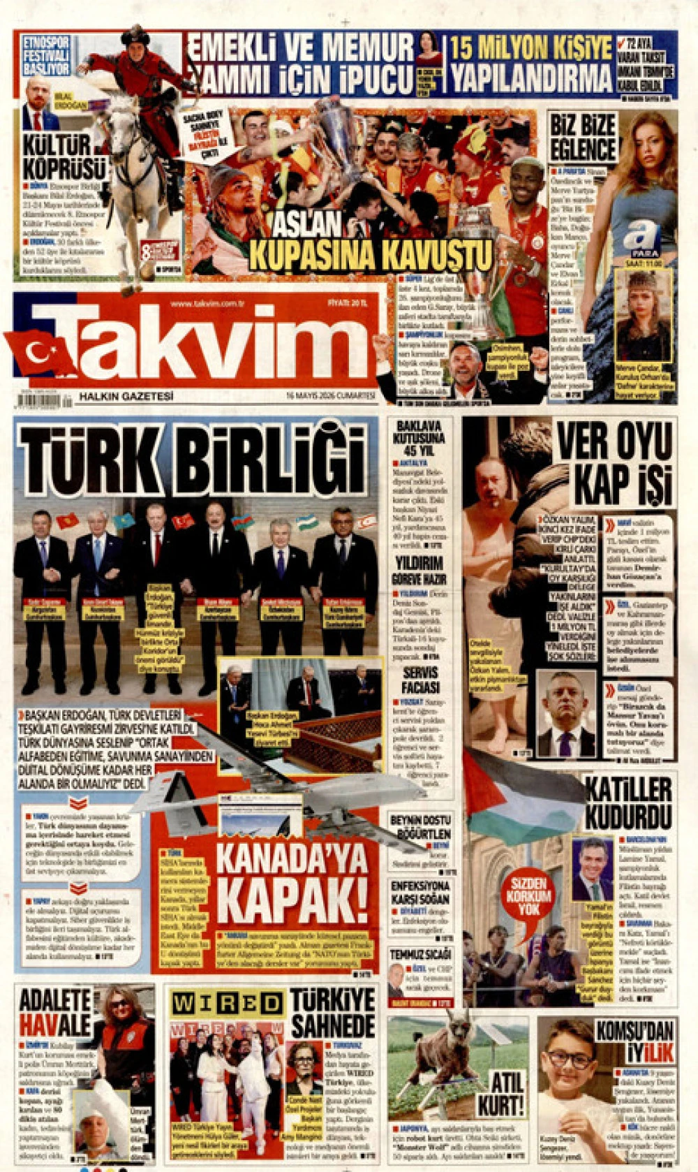 takvim gazetesi
