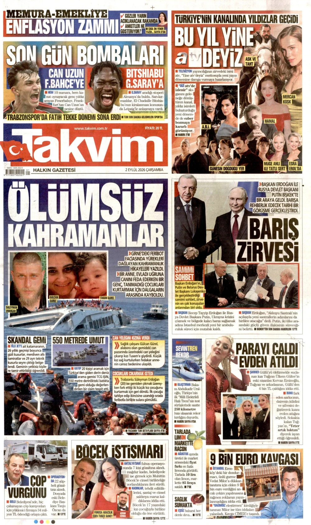 takvim gazetesi