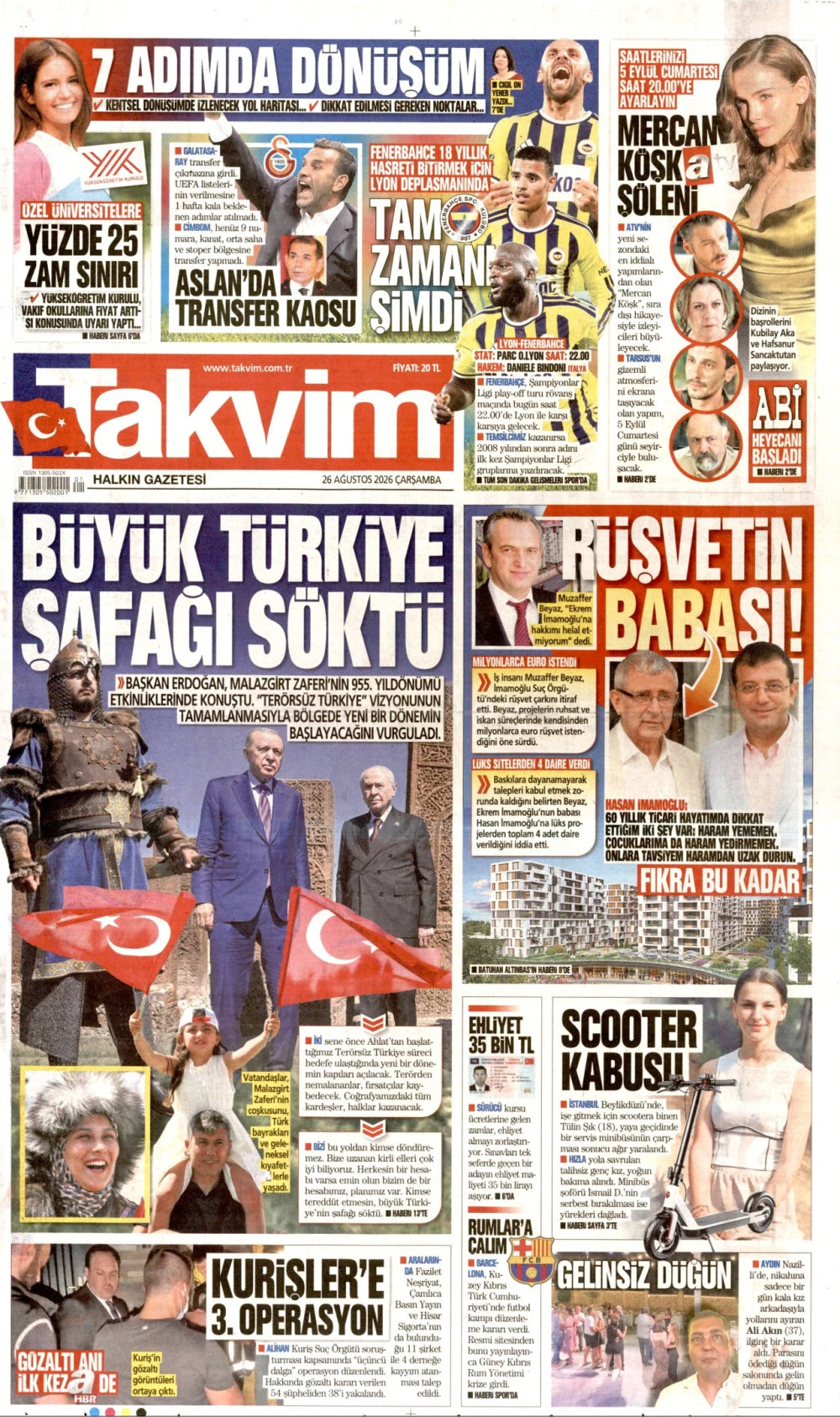 takvim gazetesi