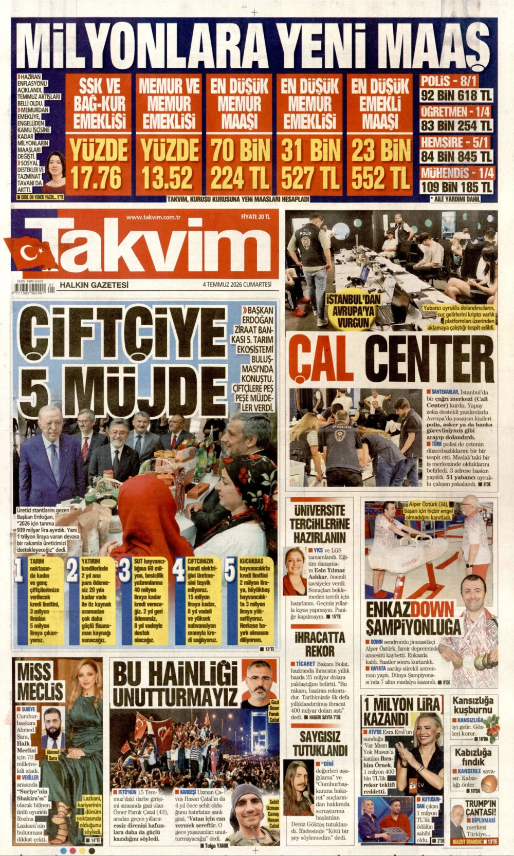takvim gazetesi