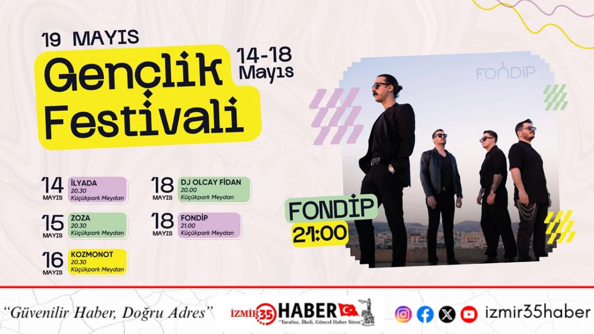 19 Mayıs gen&ccedil;lik sahnesi K&uuml;&ccedil;&uuml;kpark&rsquo;ta kuruldu