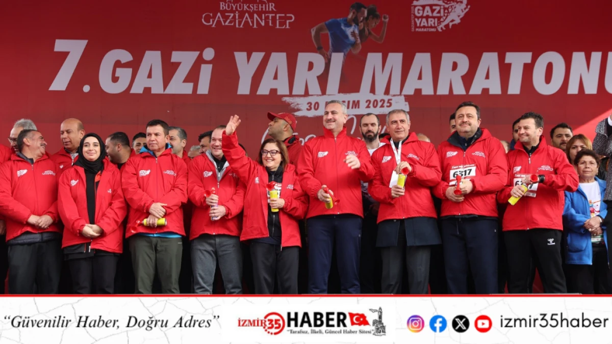 7.GAZİ YARI MARATONU HEYECAN VE RENKLİ GÖRÜNTÜLERLE YAPILDI