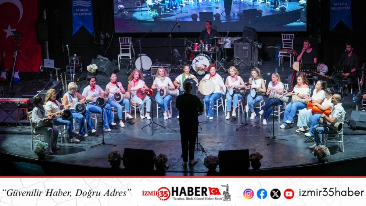 Aliağa Belediyesi Sanatevi (ASEV )&Ouml;ğrencilerinden Unutulmaz M&uuml;zik Gecesi
