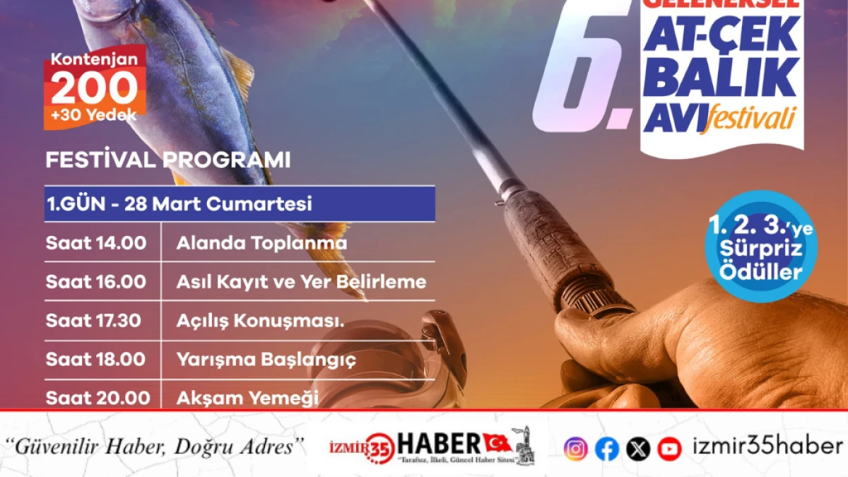 Aliağa&rsquo;da &lsquo;6. Geleneksel At-&Ccedil;ek Balık Avı Festivali&rsquo; Coşkusu Başlıyor