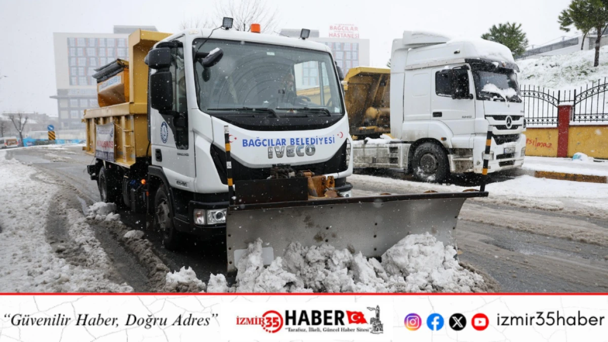 Bağcılar Belediyesi Karla M&uuml;cadele Timi sahada