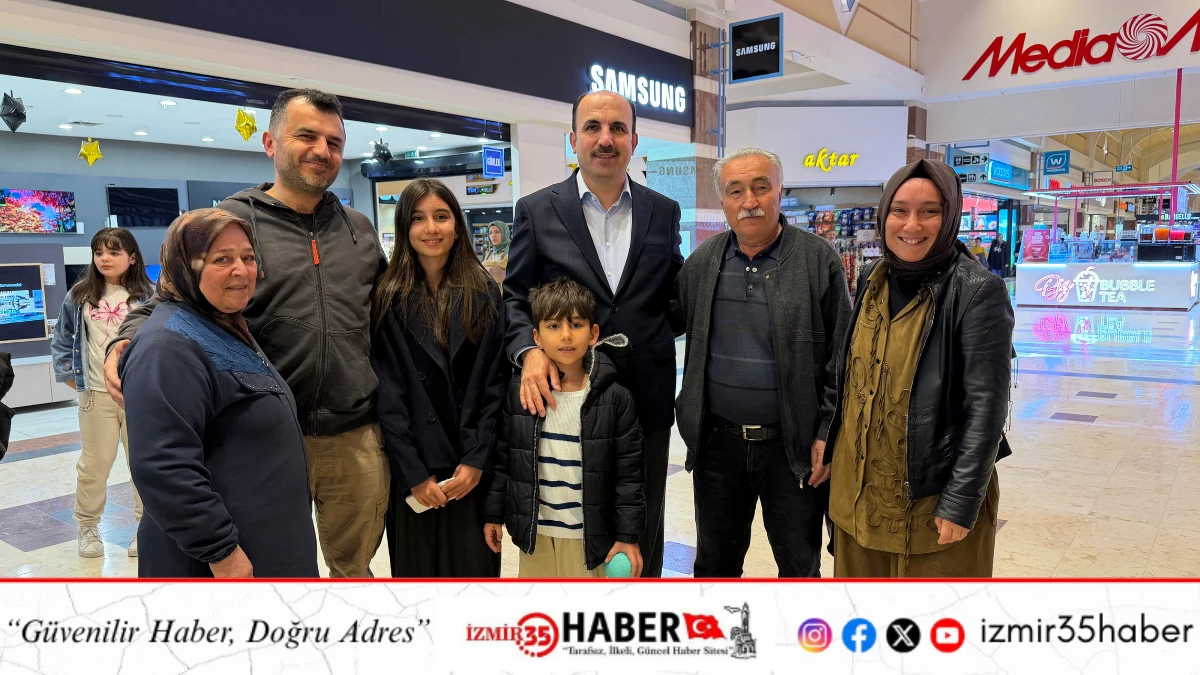 BAŞKAN ALTAY ALIŞVERİŞ MERKEZİNDE ESNAFLA VE VATANDAŞLARLA BULUŞTU