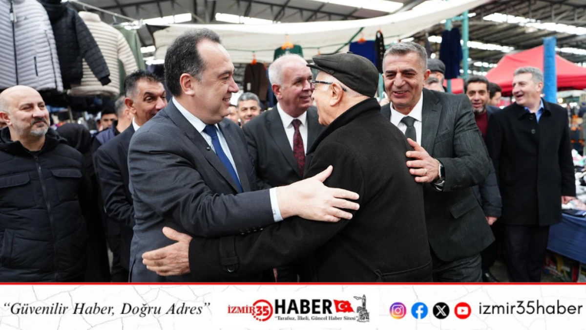 Başkan Dutlulu Perşembe Pazarı&rsquo;nda Esnafla Bir Araya Geldi