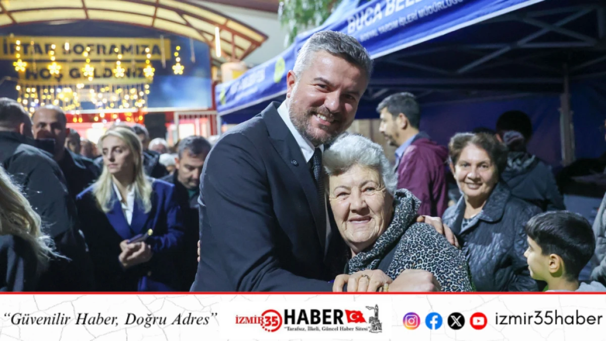 Başkan G&ouml;rkem Duman Bucalılarla aynı sofrada buluştu