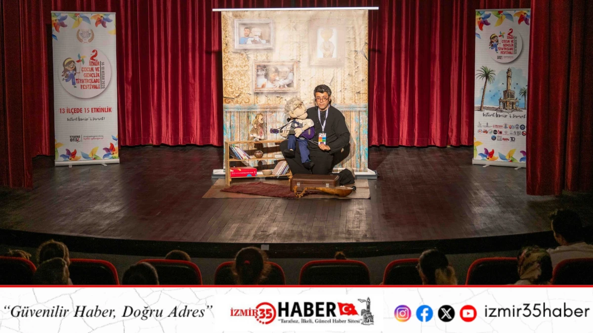 Bornova&rsquo;da &ccedil;ocuk tiyatrosuna yoğun ilgi