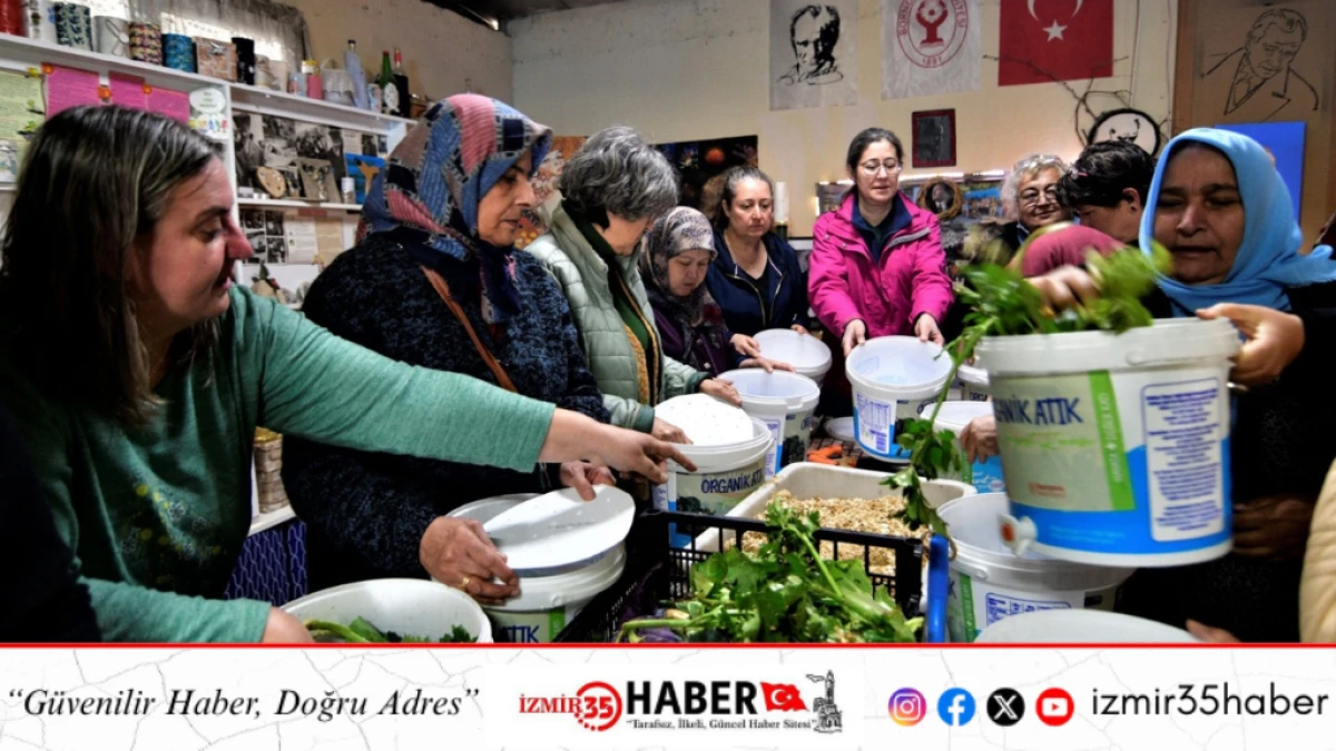 Bornova&rsquo;da kompostla d&ouml;n&uuml;şen kent tarımı