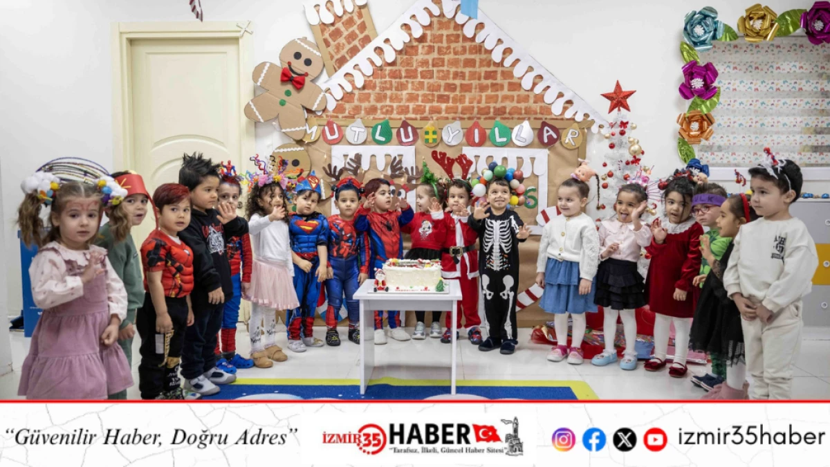 Bornovalı miniklerin Yeni Yıl coşkusu