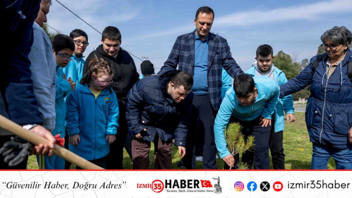 Bornova'nın en &ouml;zel fidanları toprakla buluştu