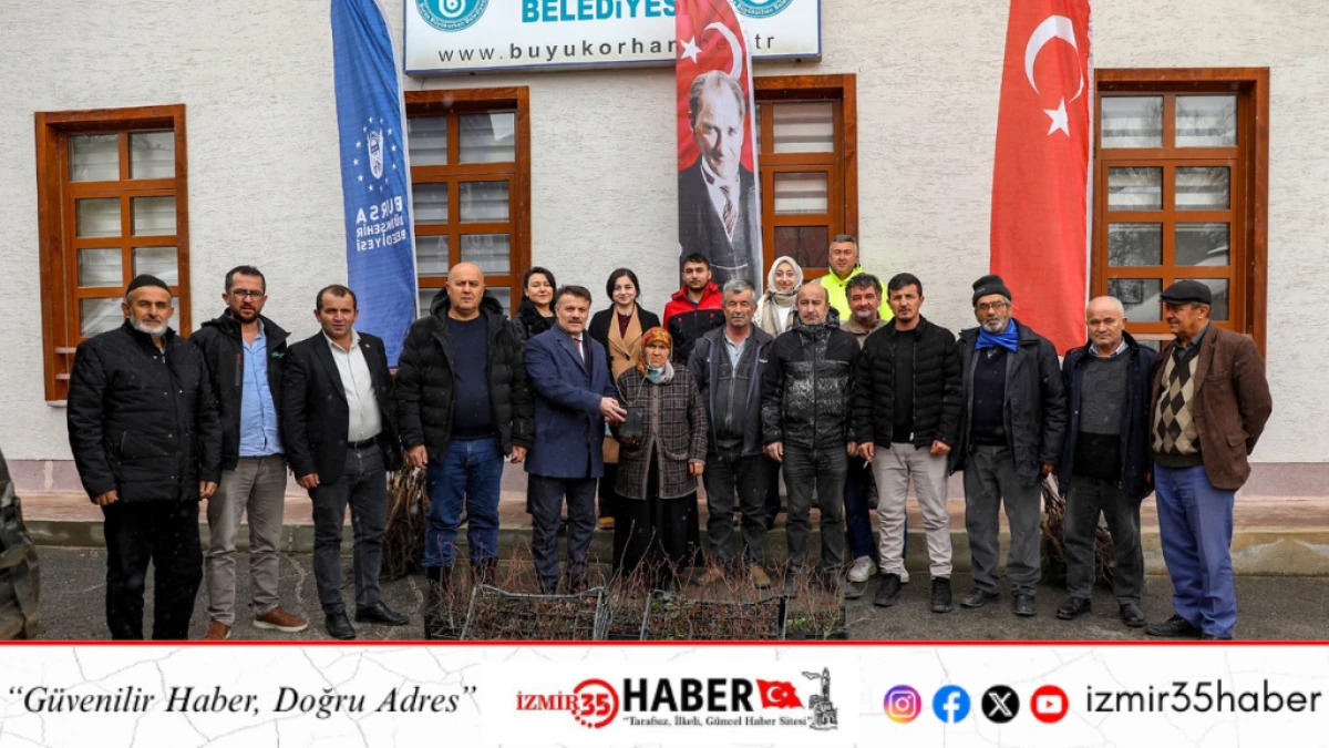 B&Uuml;Y&Uuml;KŞEHİR&rsquo;DE &Uuml;RETİCİYE FİDAN VE TOHUM DESTEĞİ