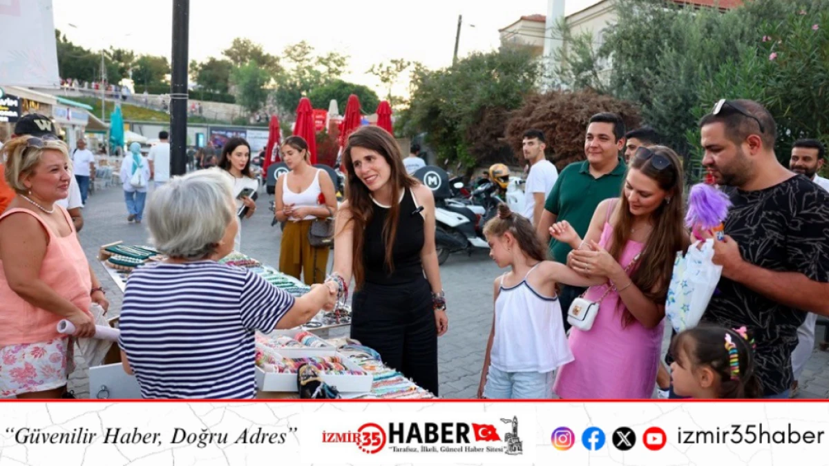 &Ccedil;eşme&rsquo;de kadın emeği gece pazarlarında hayat buluyor
