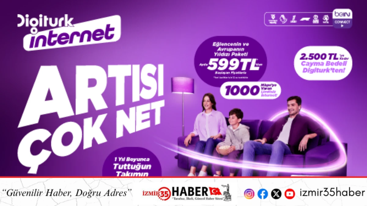 Digiturk İnternet&rsquo;le   Sporun ve Eğlencenin Hızı Artıyor!