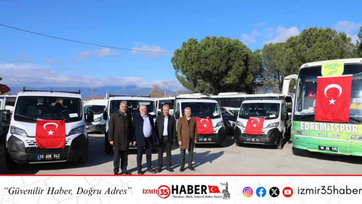  EDREMİT BELEDİYESİ ARA&Ccedil; FİLOSUNU G&Uuml;&Ccedil;LENDİRİYOR