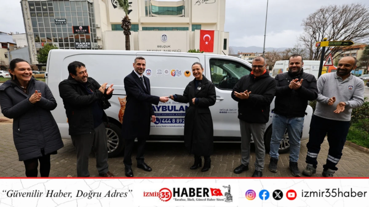 Efes Sel&ccedil;uk Belediyesi&rsquo;ne Hayvan Ambulansı Bağışı