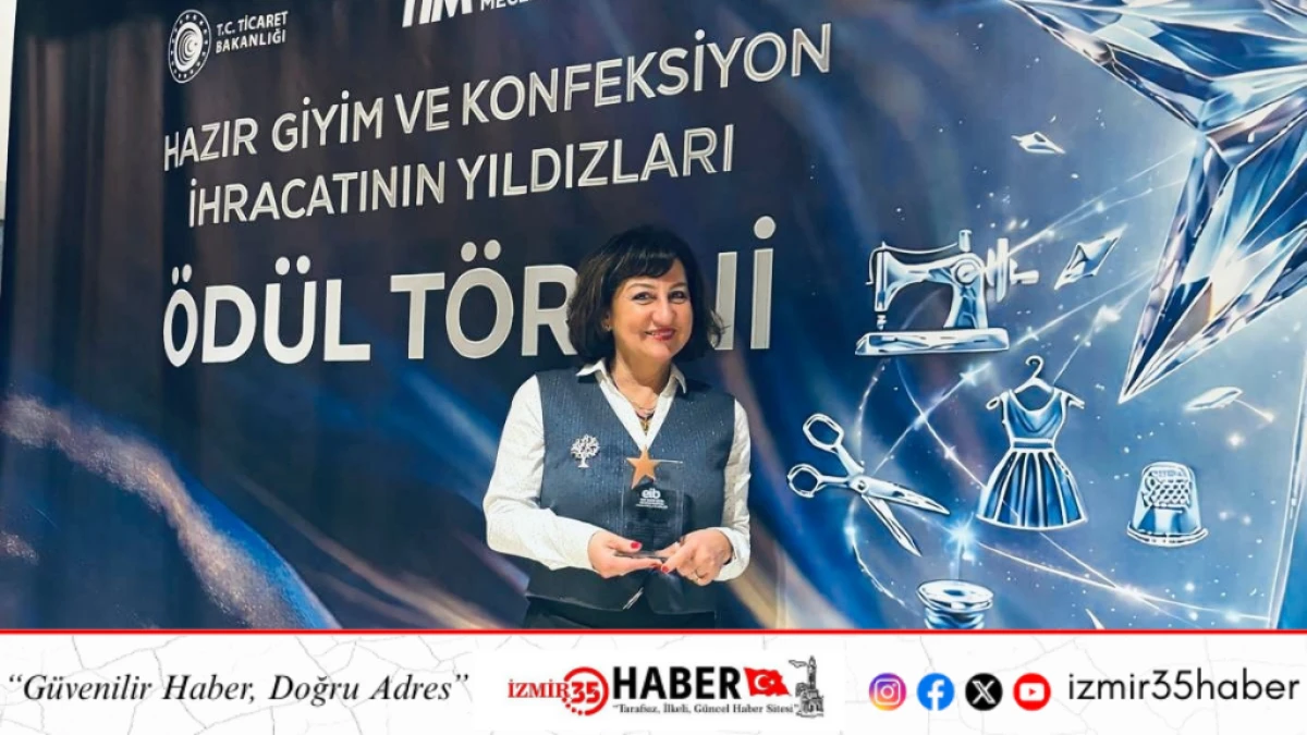 EGİKAD Başkanı Şahika Aşkıner&rsquo;e İhracat &Ouml;d&uuml;l&uuml;