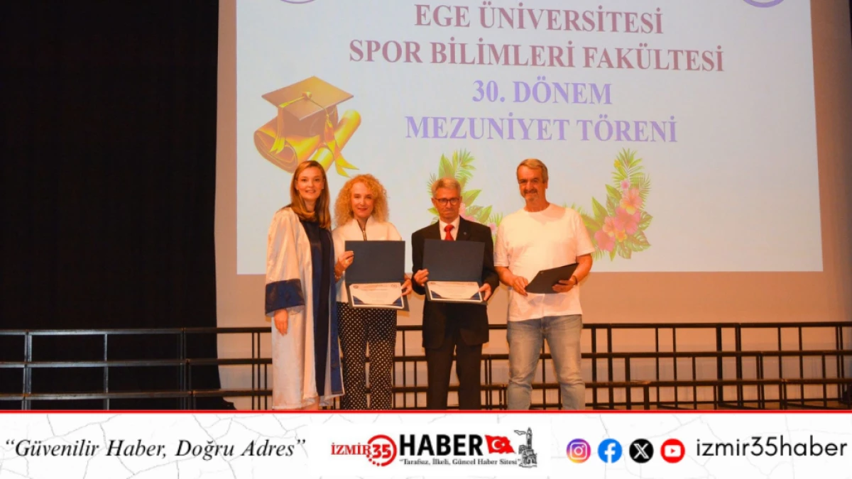 E&Uuml; Spor Bilimleri Fak&uuml;ltesinde mezuniyet coşkusu