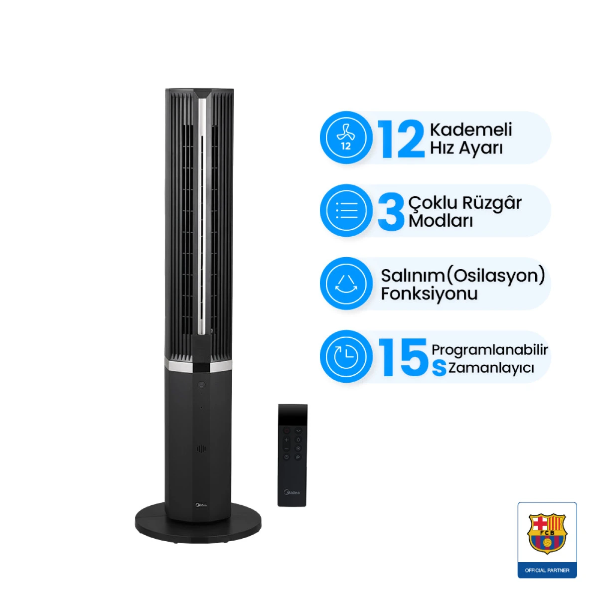 EVOFONE G&uuml;vencesiyle Midea Akıllı Vantilat&ouml;r Serisi
