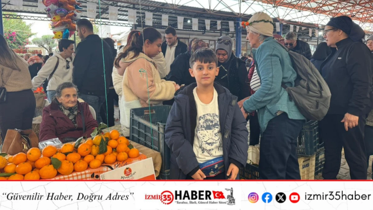 Ferit’in mandalina standı dolup taşıyor.