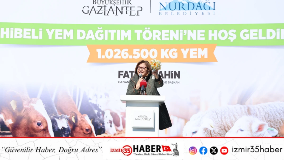 GAZİANTEP B&Uuml;Y&Uuml;KŞEHİR&rsquo;NDEN 1 MİLYON KİLOYU AŞAN YEM DESTEĞİ