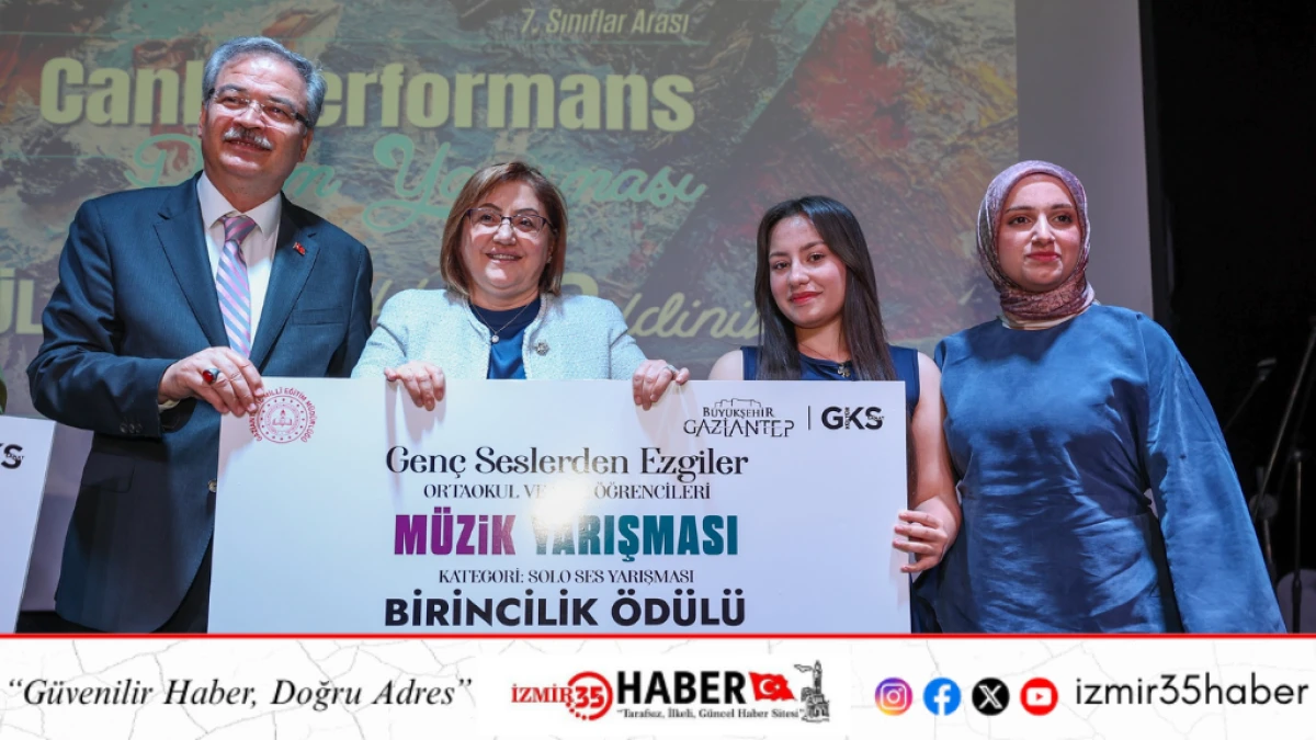 GAZİANTEP&rsquo;TE SANATLA Y&Uuml;KSELEN &Ouml;ĞRENCİLER &Ouml;D&Uuml;LLENDİRİLDİ