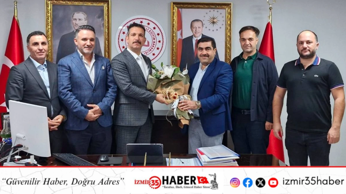 Girişimci İnşaat Müteahhitleri Derneği Manisa İl Millî Eğitim Müdürü Mehmet Uğurelli’yi ziyaret etti. 