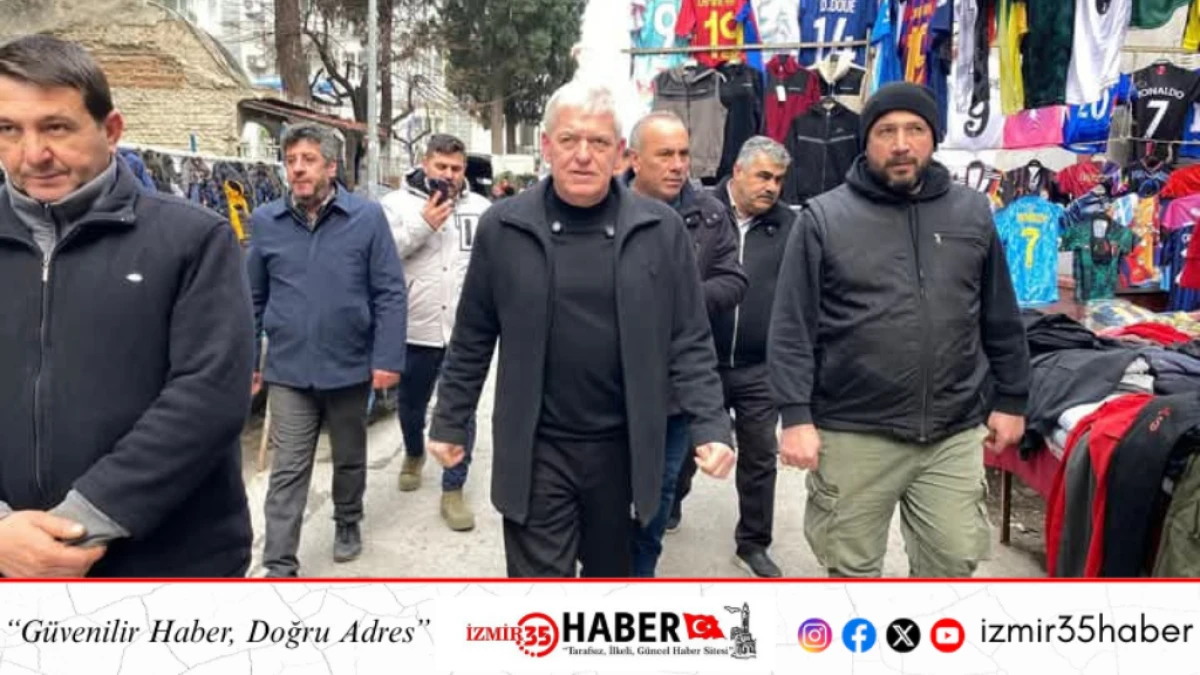 Halim Şener, soğuk hava koşullarında tezgah a&ccedil;an pazarcı esnafını ziyaret etti.