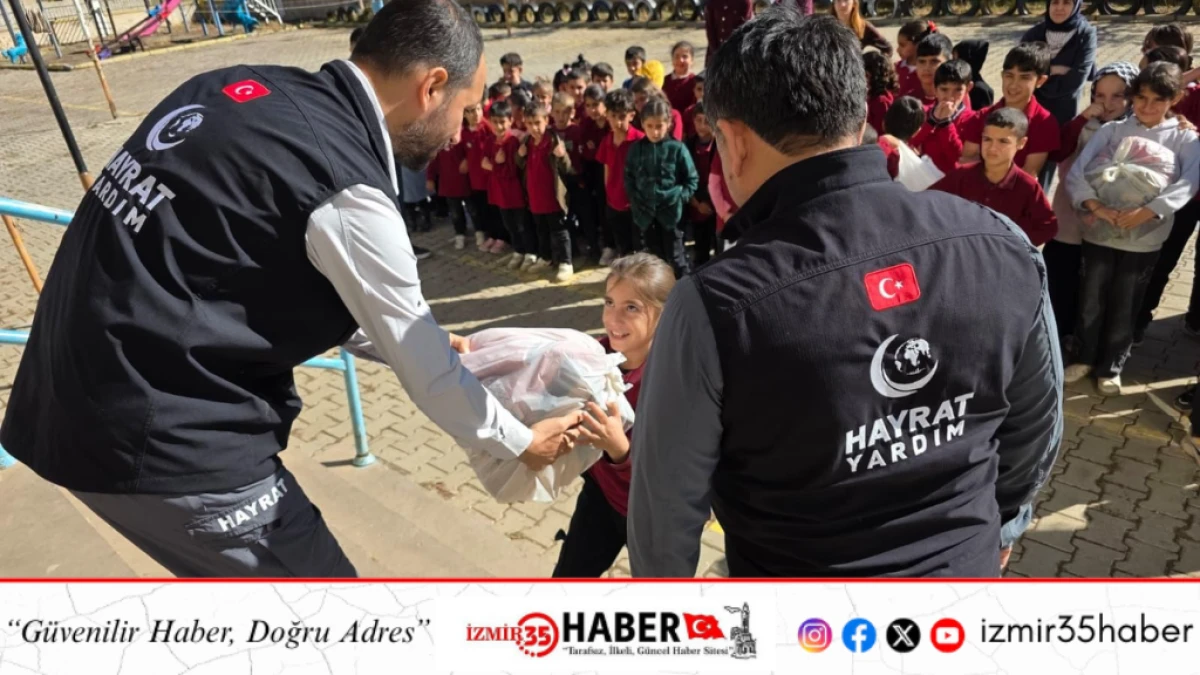 Hayrat İnsani Yardım’dan Muş’taki çocuklara kışlık yardımı 