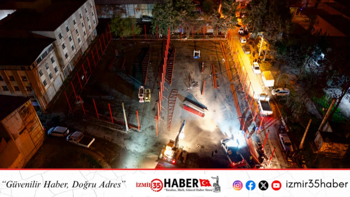 Hazine Arazisinde Kaçak Yapıya Gece Operasyonu