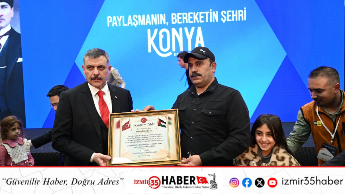 İ&Ccedil;İŞLERİ BAKANI &Ccedil;İFT&Ccedil;İ KONYA&rsquo;DA GAZZE G&Ouml;N&Uuml;L SOFRASI İFTARI,NDA GAZZELİ AİLELERLE BULUŞTU