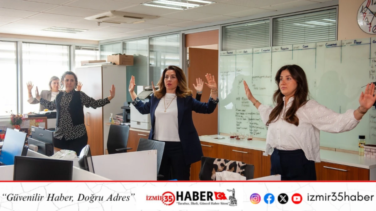 Karşıyaka Belediyesi&rsquo;nde &ccedil;alışanlar g&uuml;ne sporla başlıyor